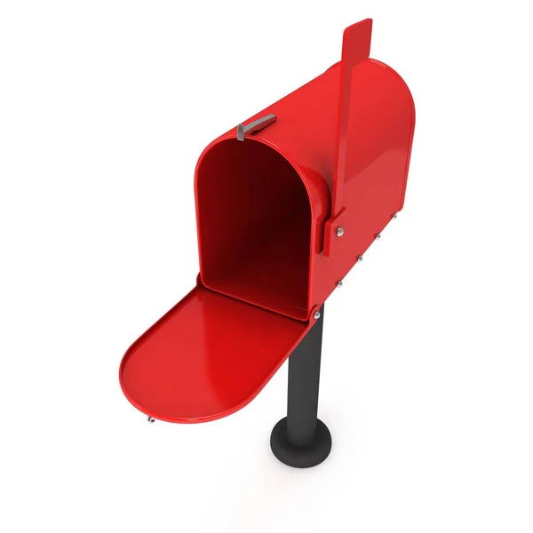 Mailbox with open door 3d — Stock Photo, Image