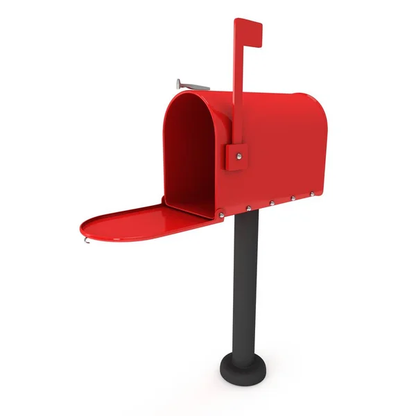 Mailbox with open door 3d — Stock Photo, Image