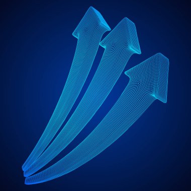 Büyüyen ok grafik vektör