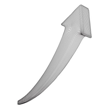 Büyüyen ok grafik vektör