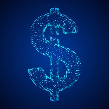 Dolar işareti tel kafes vektör