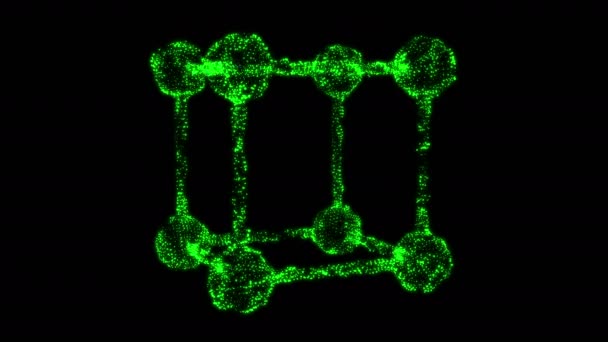Молекула сетки Вифрэма — стоковое видео