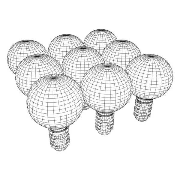 Idée d'ampoule. Vecteur — Image vectorielle