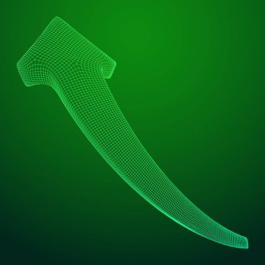 Büyüyen ok grafik vektör