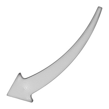 Büyüyen ok grafik vektör