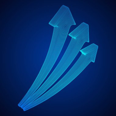 Büyüyen ok grafik vektör