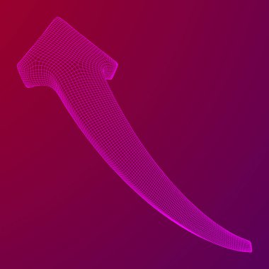 Büyüyen ok grafik vektör