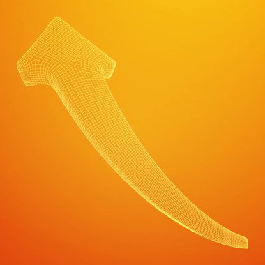 Büyüyen ok grafik vektör