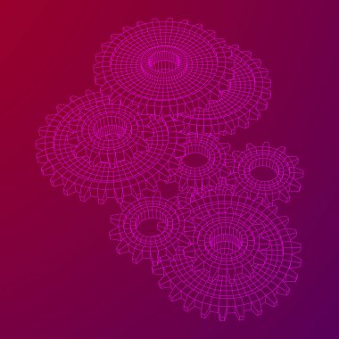 Dişliler. Mekanik teknoloji makinesi konsepti