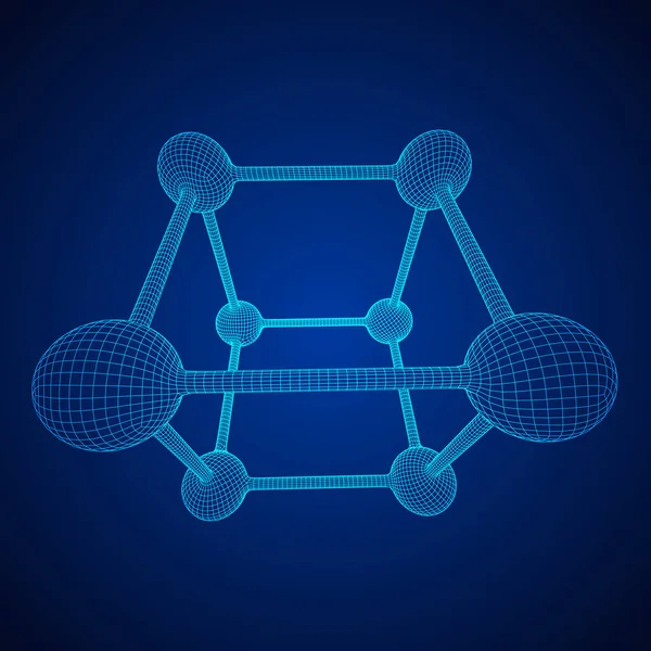 Молекула сетки Вифрэма — стоковый вектор