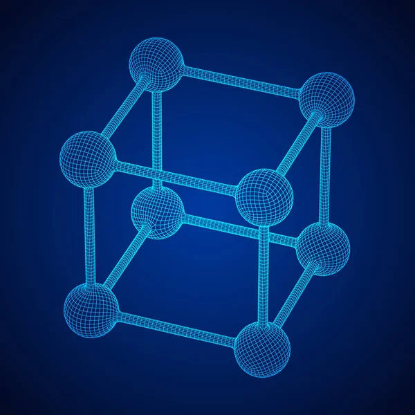 Молекула сетки Вифрэма — стоковый вектор
