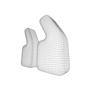 Tırnak işareti kafes soyut