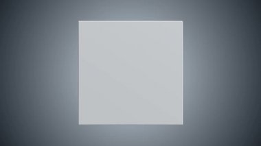 3D beyaz kutu döndürme