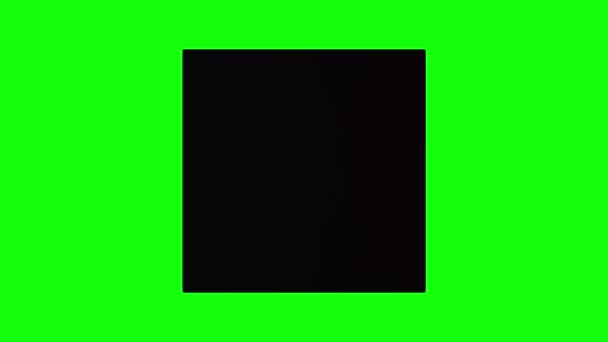3d scatola nera ruotare — Video Stock