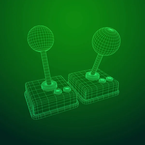 Joystick mesh vector — Stockvector