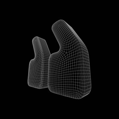 Tırnak işareti kafes soyut