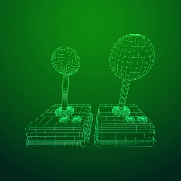 Joystick mesh vektor — Stock vektor