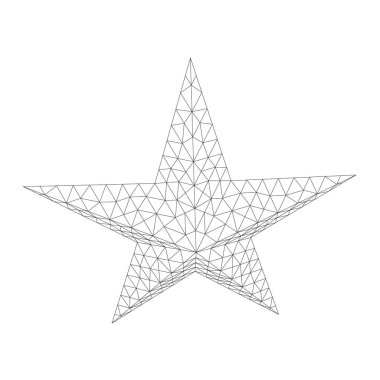 Beş köşeli yıldız tel kafes