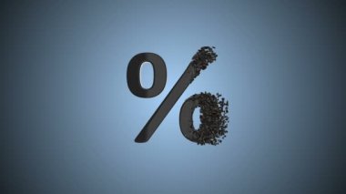 Kırık yüzde indirim oturum 3d