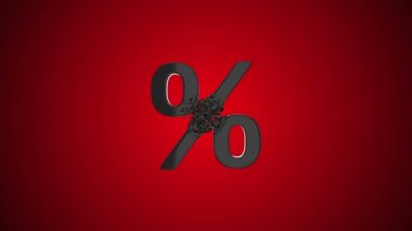 Kırık yüzde indirim oturum 3d