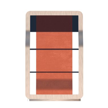 Perakende raflarında Stand. Ticaret göstermek standında.