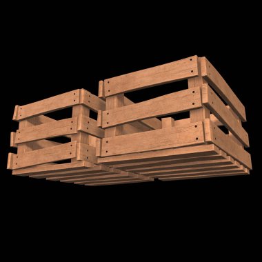 Nakliye ve depolama için ahşap kutu