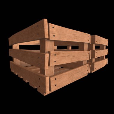 Nakliye ve depolama için ahşap kutu