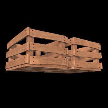 Nakliye ve depolama için ahşap kutu