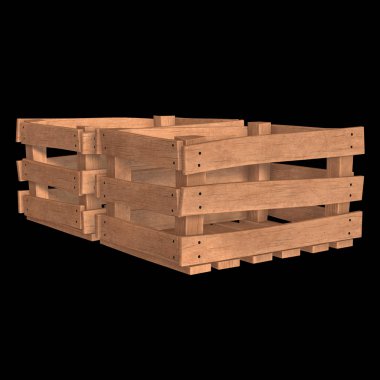 Nakliye ve depolama için ahşap kutu