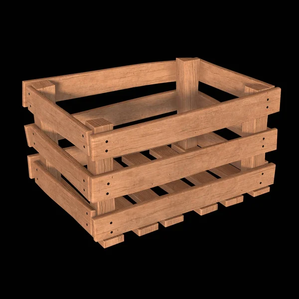 Holzkiste für Transport und Lagerung — Stockfoto