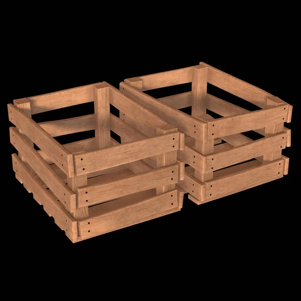 Wooden box for transportation and storage