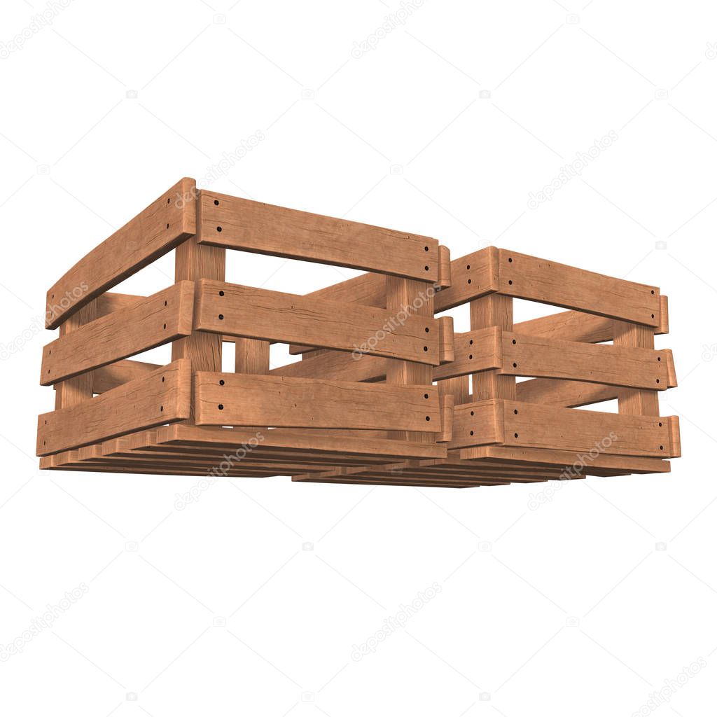 Wooden box for transportation and storage