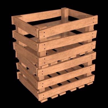 Nakliye ve depolama için ahşap kutu