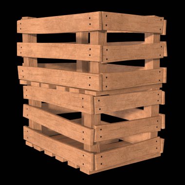 Nakliye ve depolama için ahşap kutu