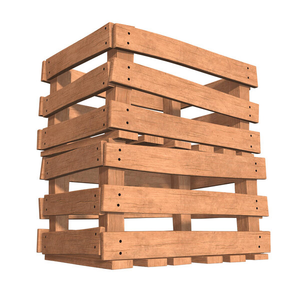 Wooden box for transportation and storage