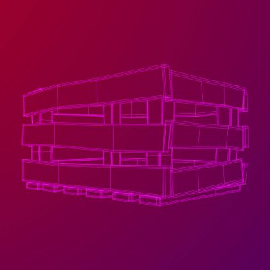 Nakliye ve depolama için ahşap kutu