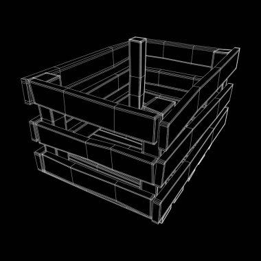 Nakliye ve depolama için ahşap kutu