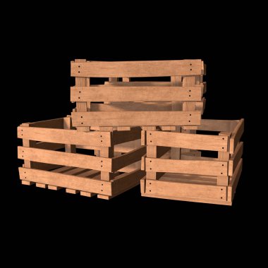 Nakliye ve depolama için ahşap kutu