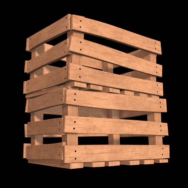 Nakliye ve depolama için ahşap kutu