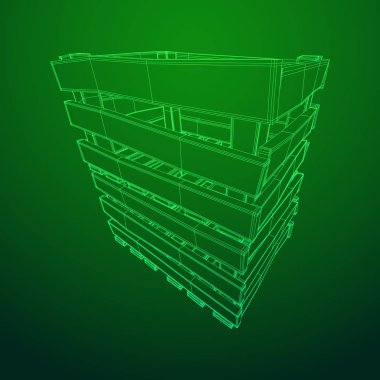 Nakliye ve depolama için ahşap kutu