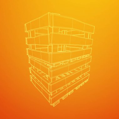 Nakliye ve depolama için ahşap kutu