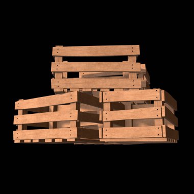 Nakliye ve depolama için ahşap kutu