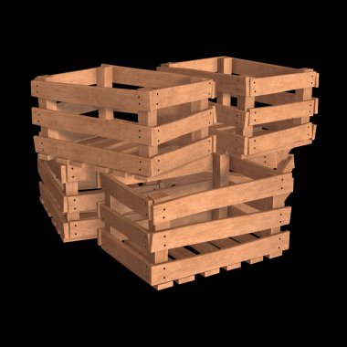 Nakliye ve depolama için ahşap kutu