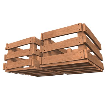 Nakliye ve depolama için ahşap kutu