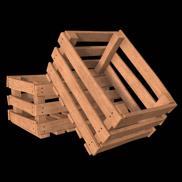 Fából készült doboz szállításának és tárolásának a — Stock Fotó