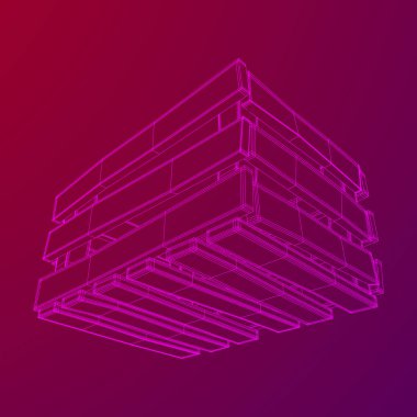 Nakliye ve depolama için ahşap kutu