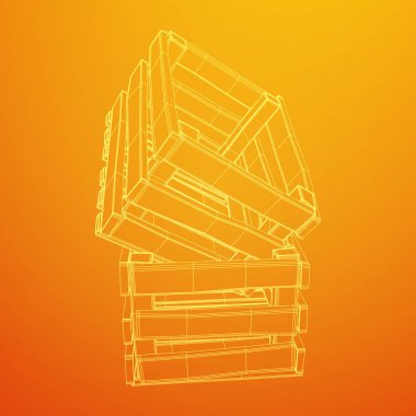 Nakliye ve depolama için ahşap kutu