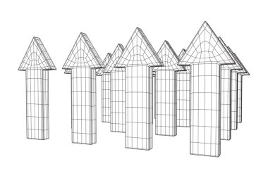 Tel kafes ok düşük poli