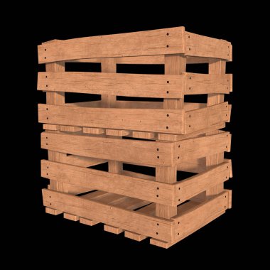Nakliye ve depolama için ahşap kutu