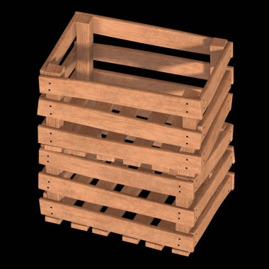 Nakliye ve depolama için ahşap kutu